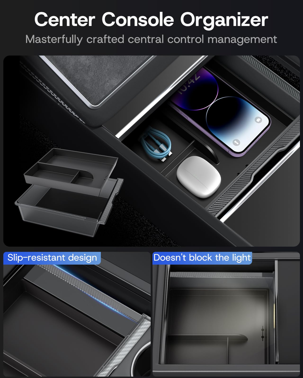 Amazon.com: SUMK 8PCS Center Console Organizer Tray for Tesla